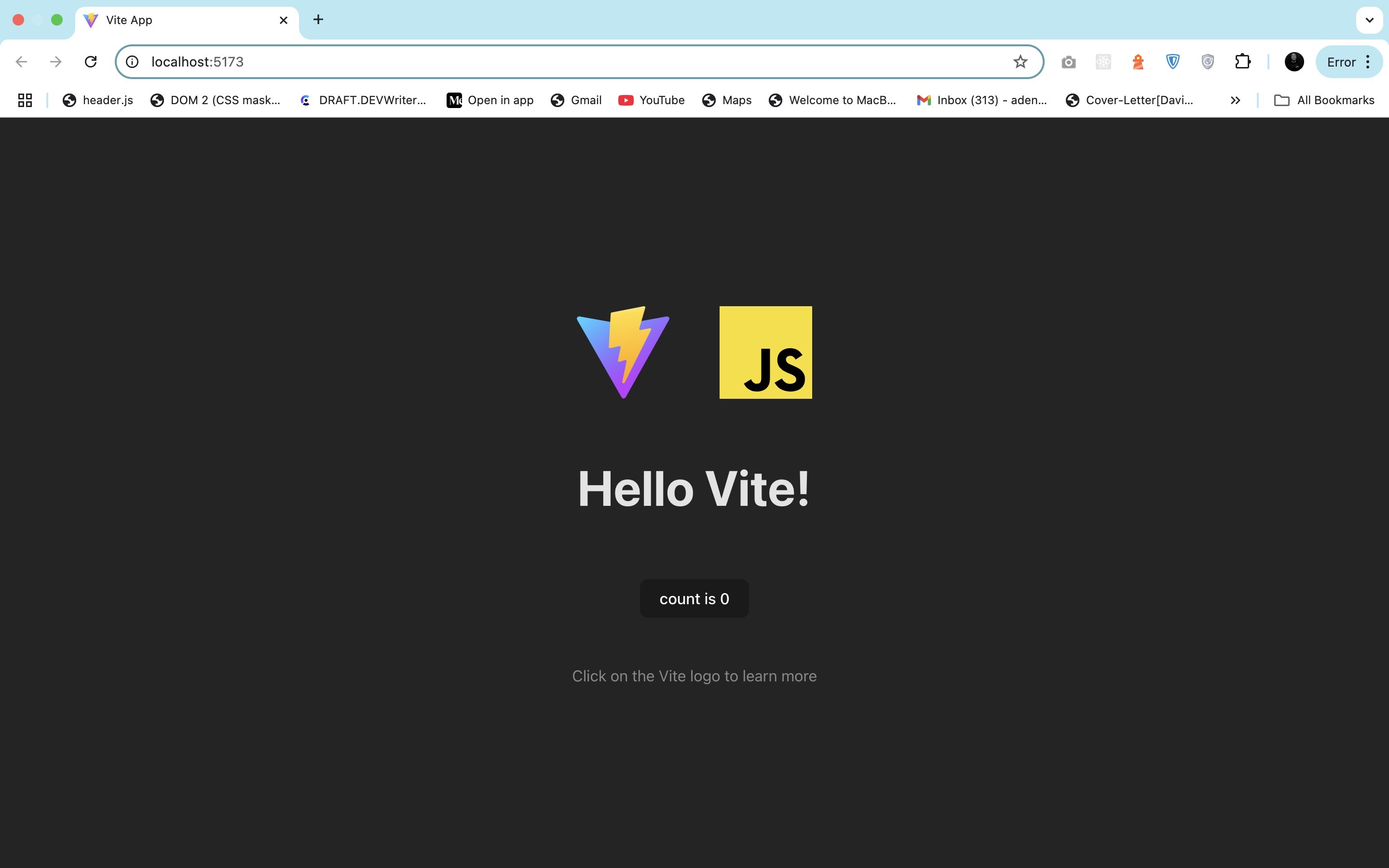 Setting up Vanilla JavaScript Project with Vite