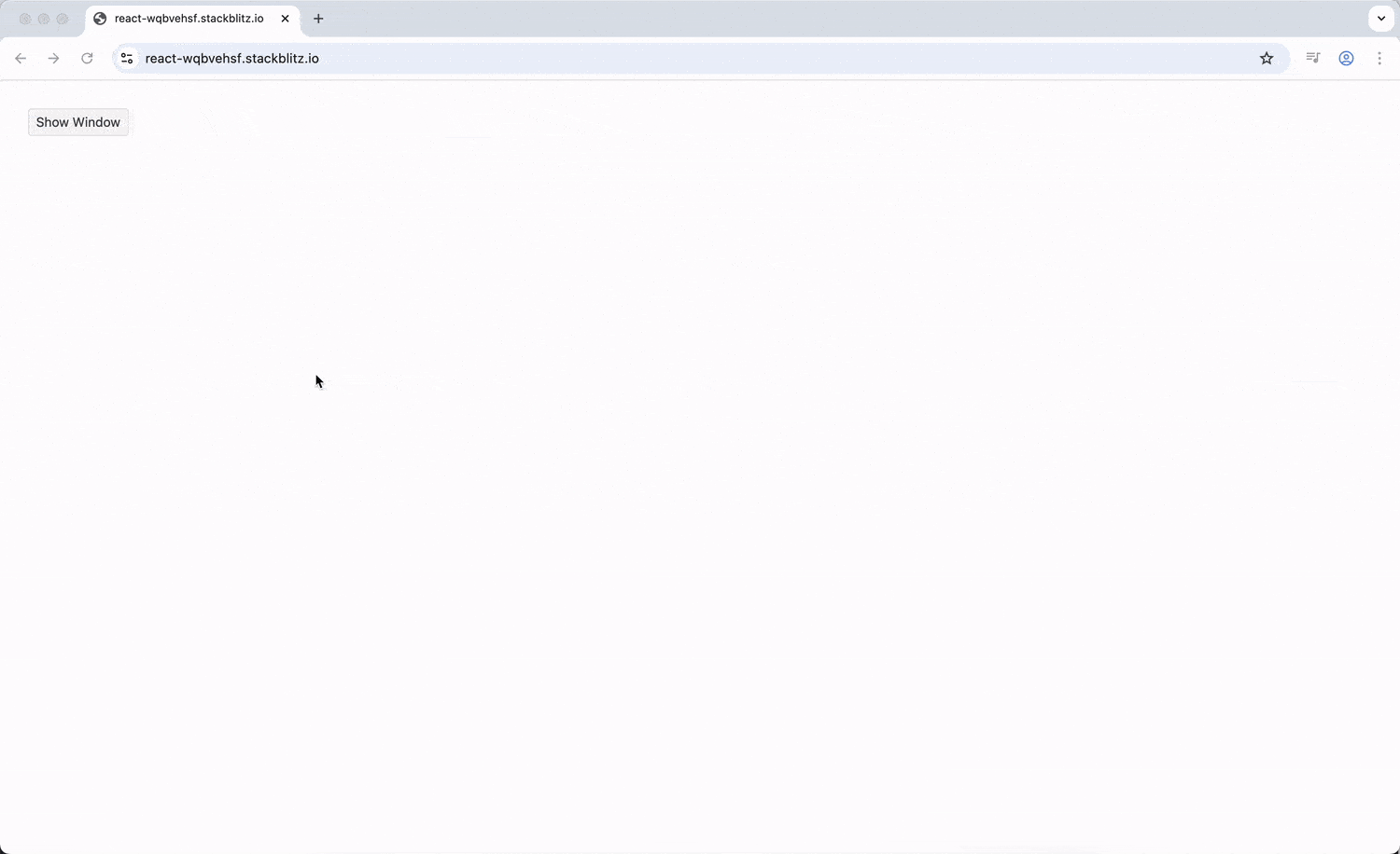 React Window component
