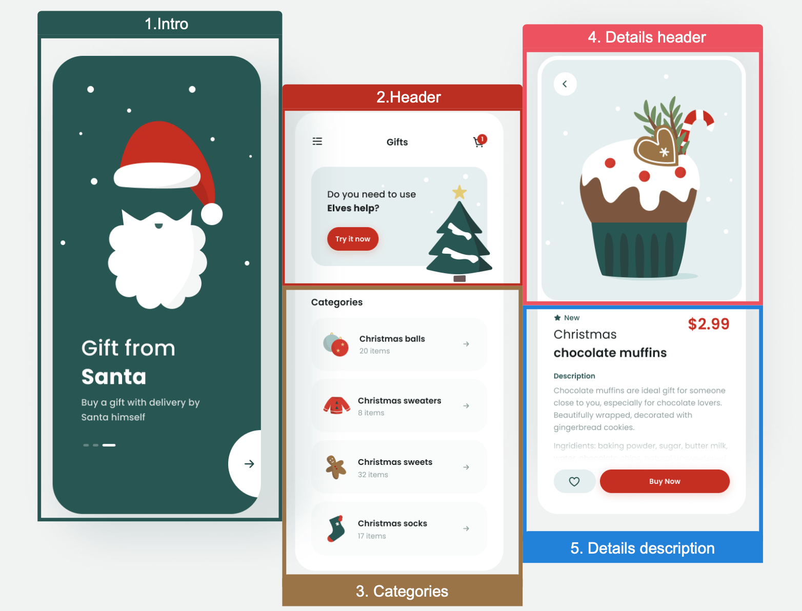 Christmas UI Structure