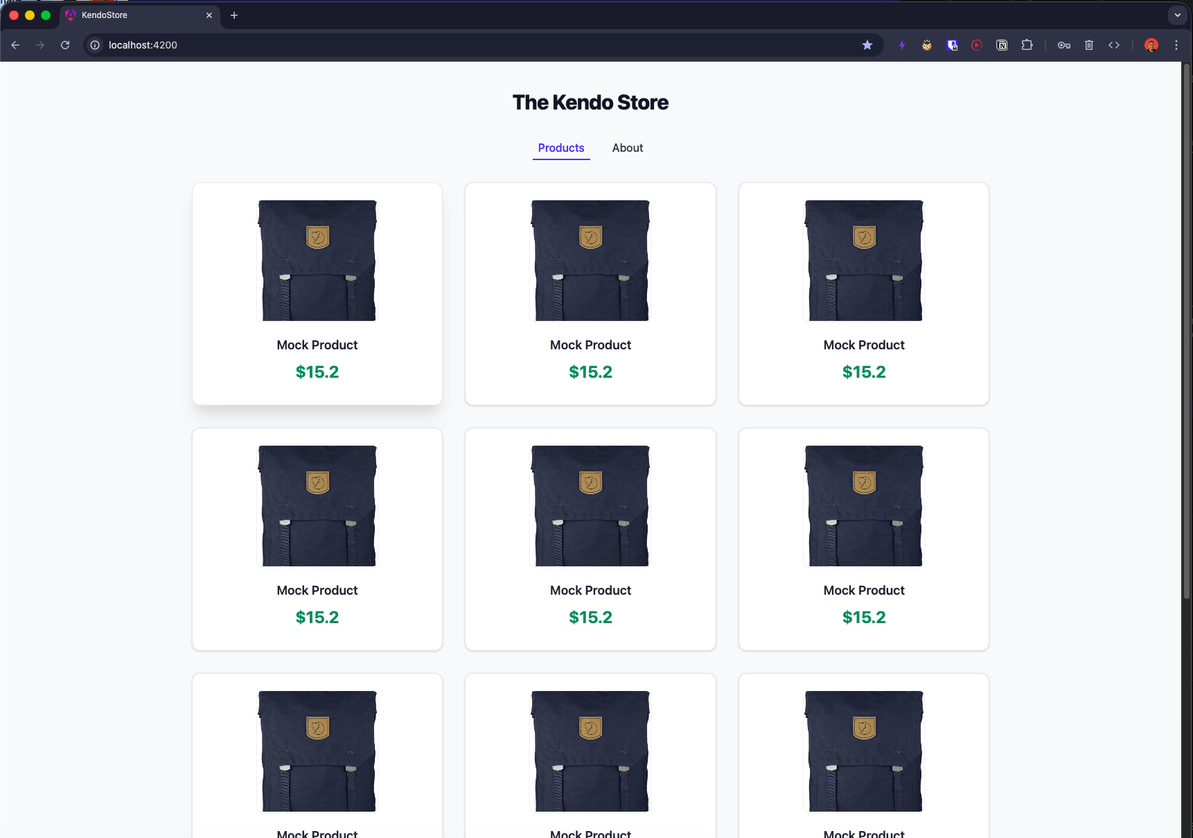 Now the browser shows 15 items with the clean layout