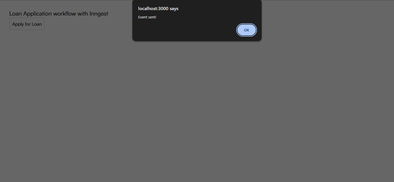 App user interface with an event trigger App user interface with an event trigger