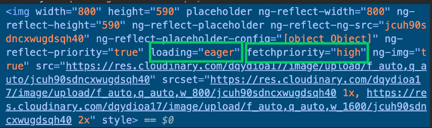 Set priority property