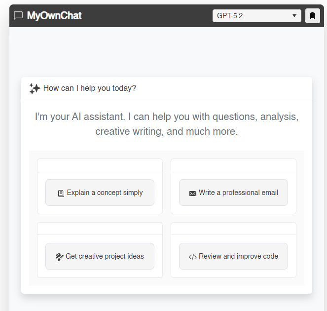 Creating an initial suggestions list in an AI-powered chat app using prebuilt Telerik components