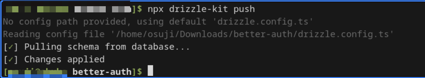Drizzle configuration