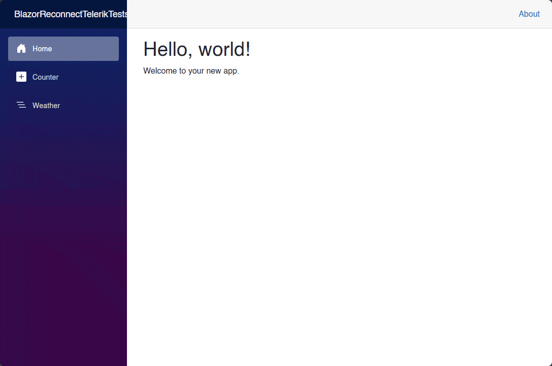 Improved reconnection component, adapted to a modern UI