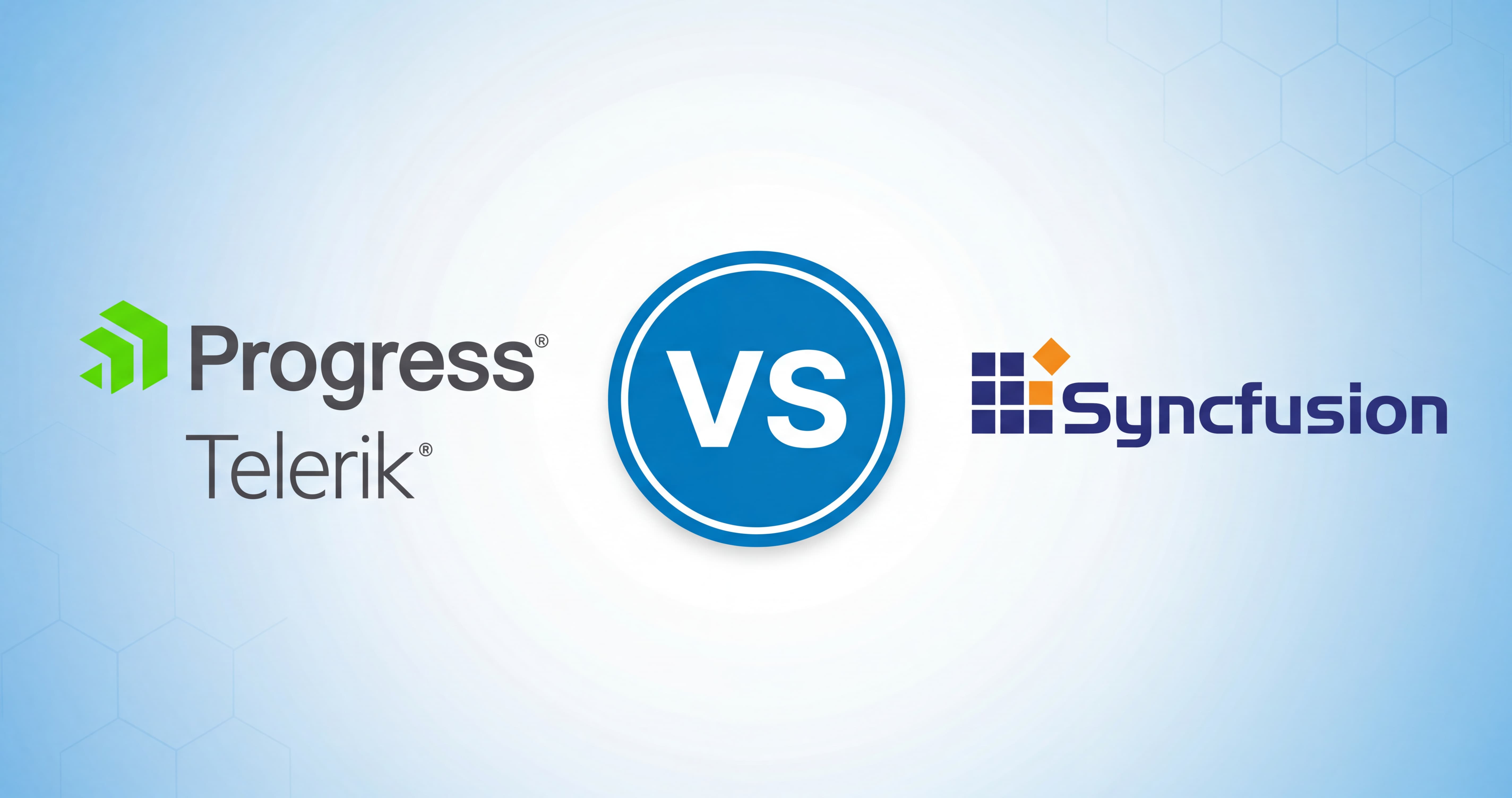 Progress Telerik vs. Syncfusion