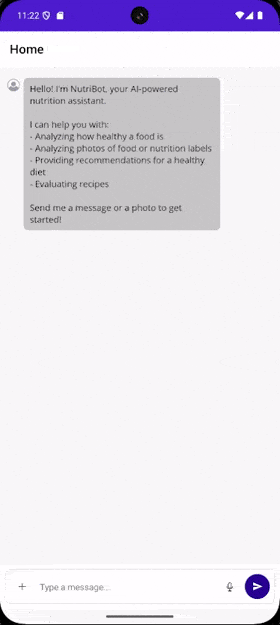 RadChat control in action receiving text and images