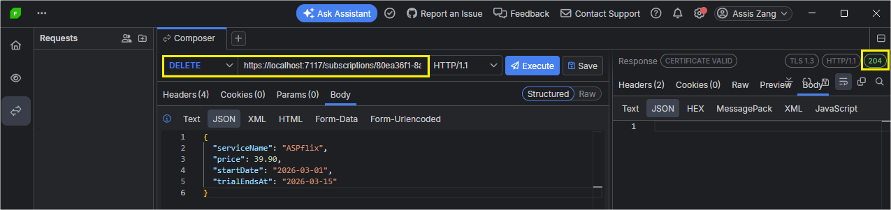 cancel a subscription Cancel a subscription
