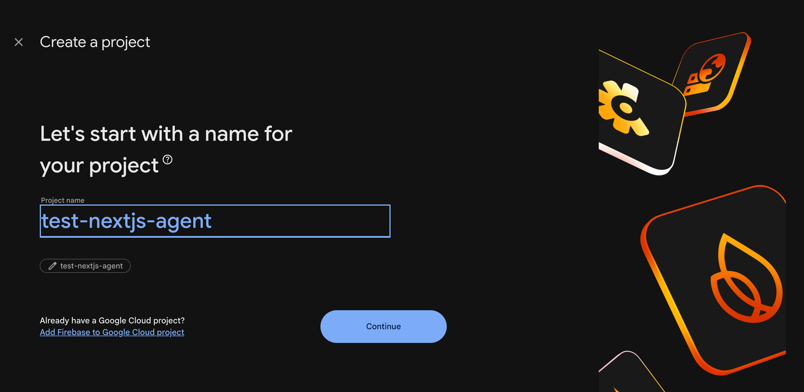 Create a new Firebase project Create a new Firebase project