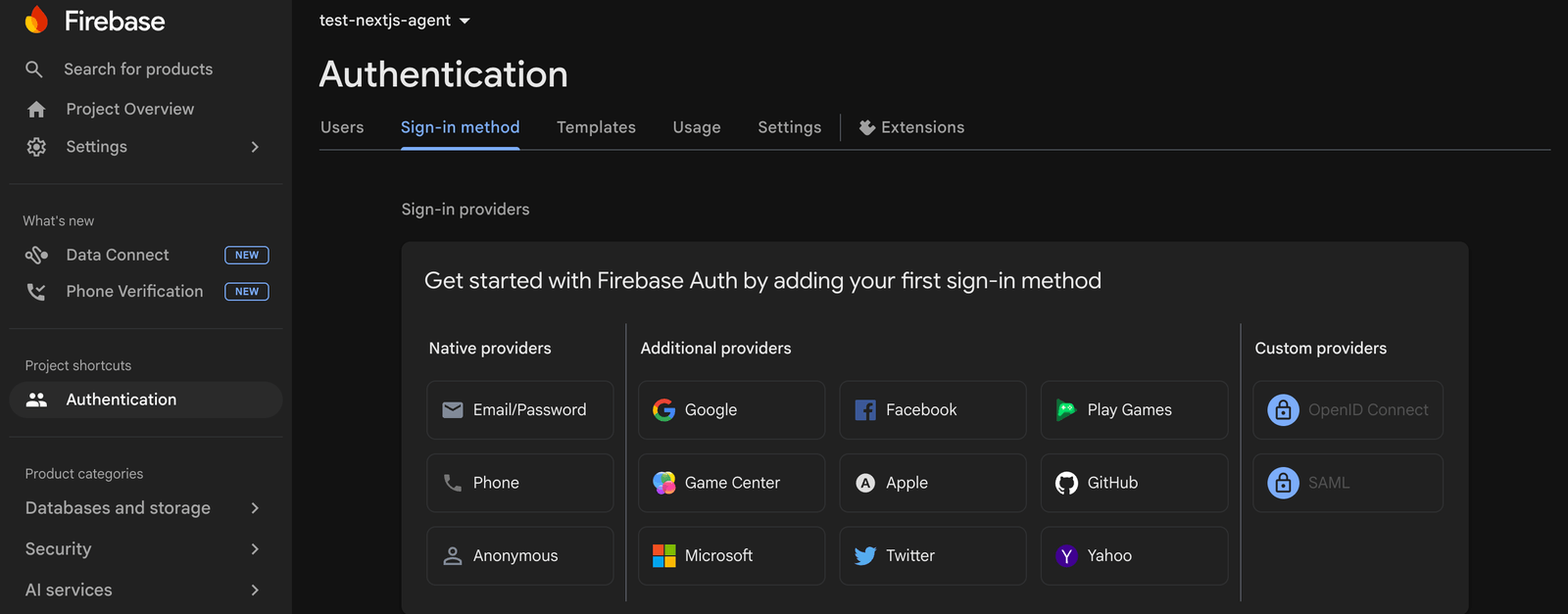 Firebase authentication Firebase authentication