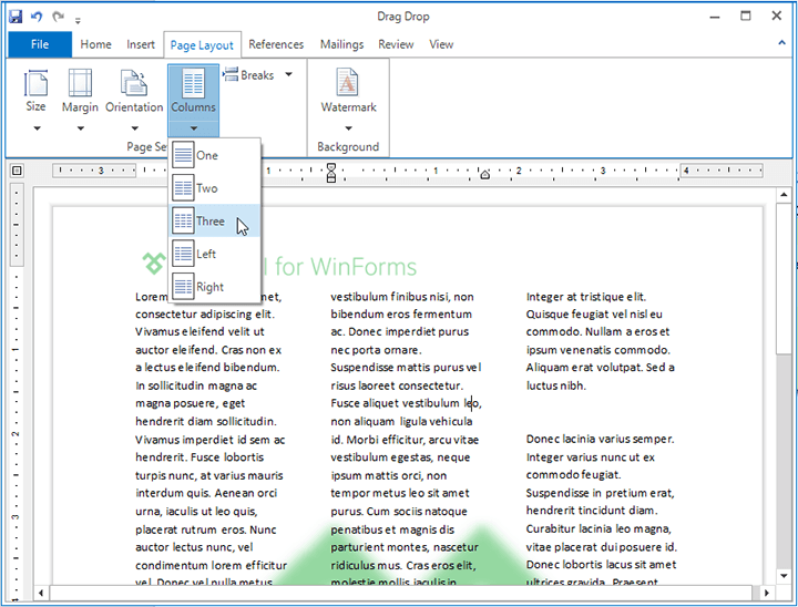 RichTextEditor - section columns RichTextEditor - section columns