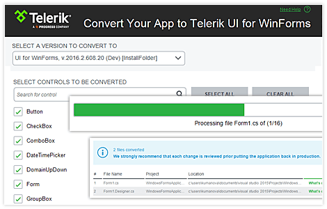 WinForms Converter Tool WinForms Converter Tool