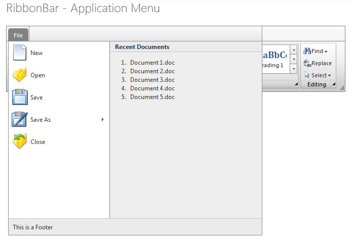 ApplicationMenu