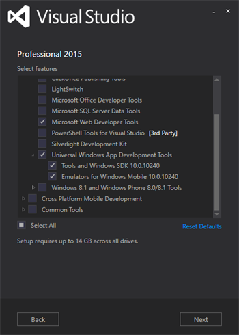 VS2015Install