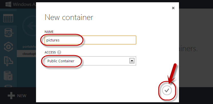New Container Creation