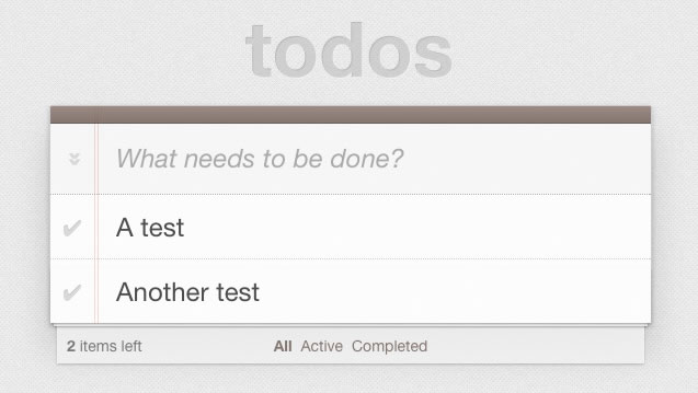 todomvc application