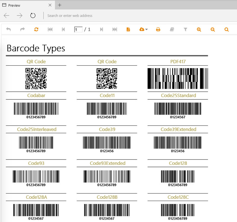 BarcodeReport