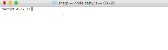 Daffy command line app