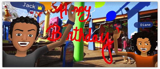 facebook spaces birthday
