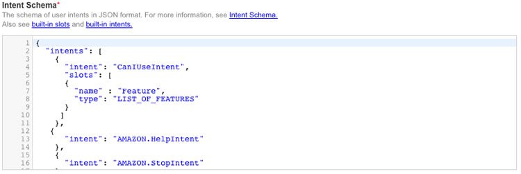 intent schema