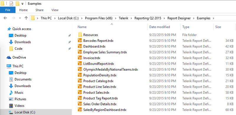 SampleReports