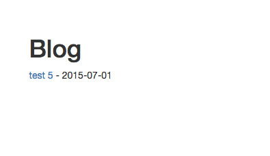 Static site home page