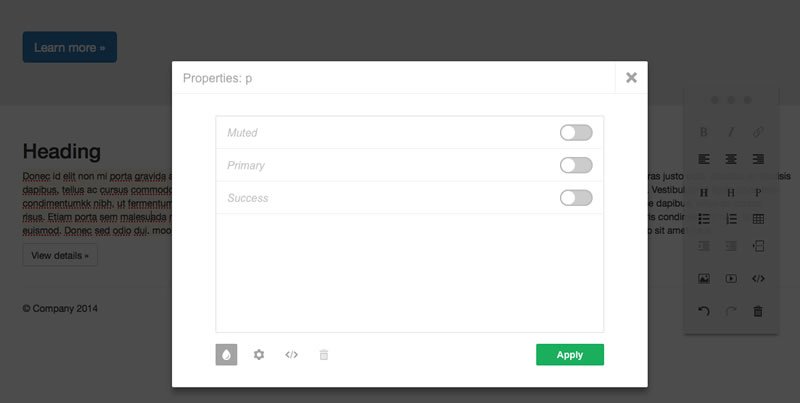Style editor