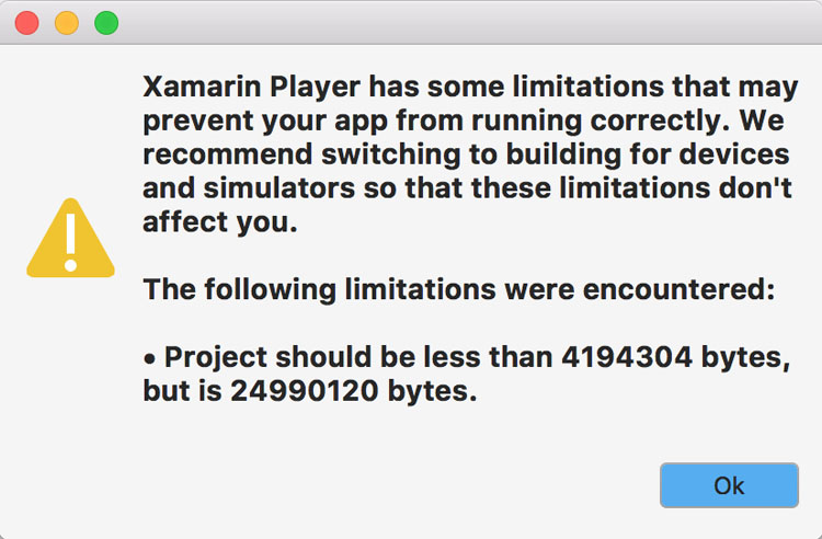 xamarin live player not in vs for mac