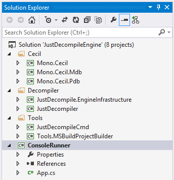 Visual Studio Solution Explorer