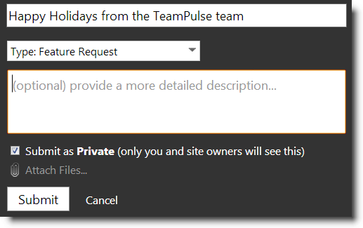 feedback portal private conversations