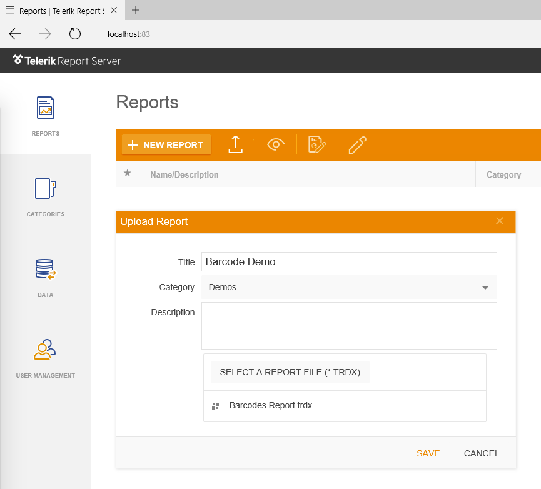 UploadReport UploadReport