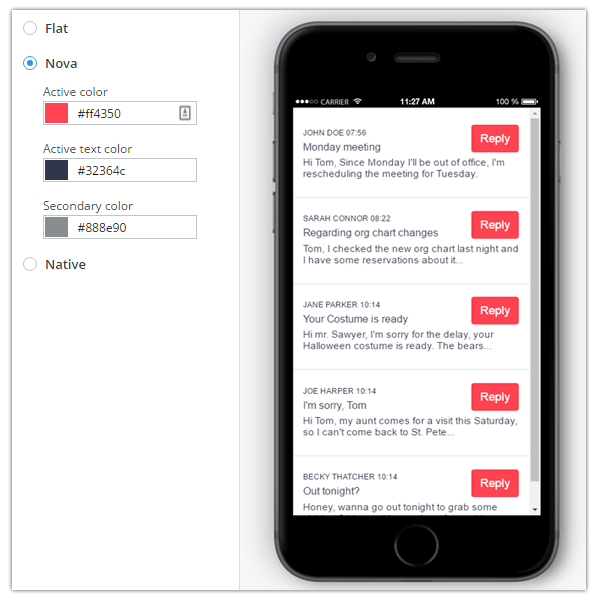screen builder customize theme colors screen builder customize theme colors