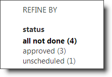 status filters