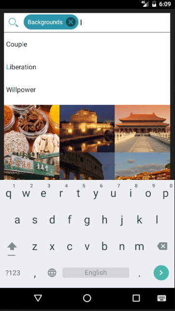 UI for Android - AutoCompleteTextView