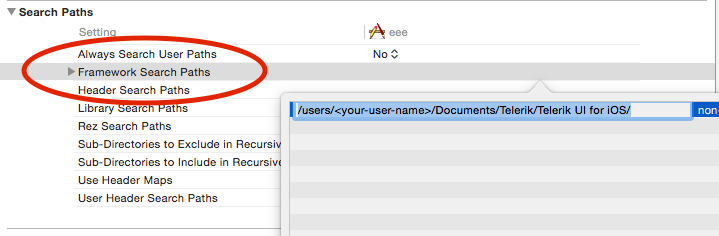 Framework Search Paths Framework Search Paths