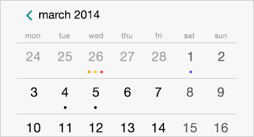 calendar-nativescript calendar-nativescript