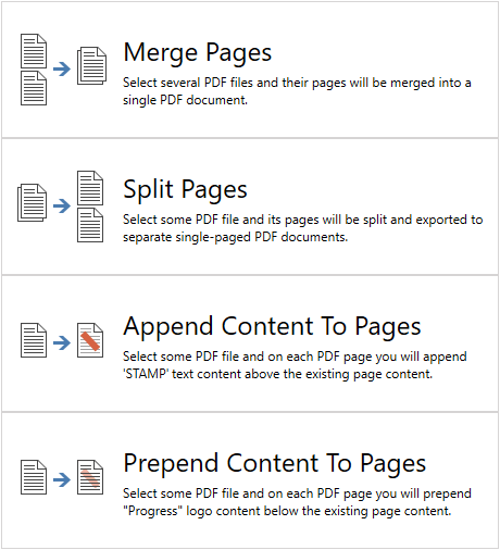 UI for WinForms RadPdfViewer - PdfStreamWriter and merging pdf files