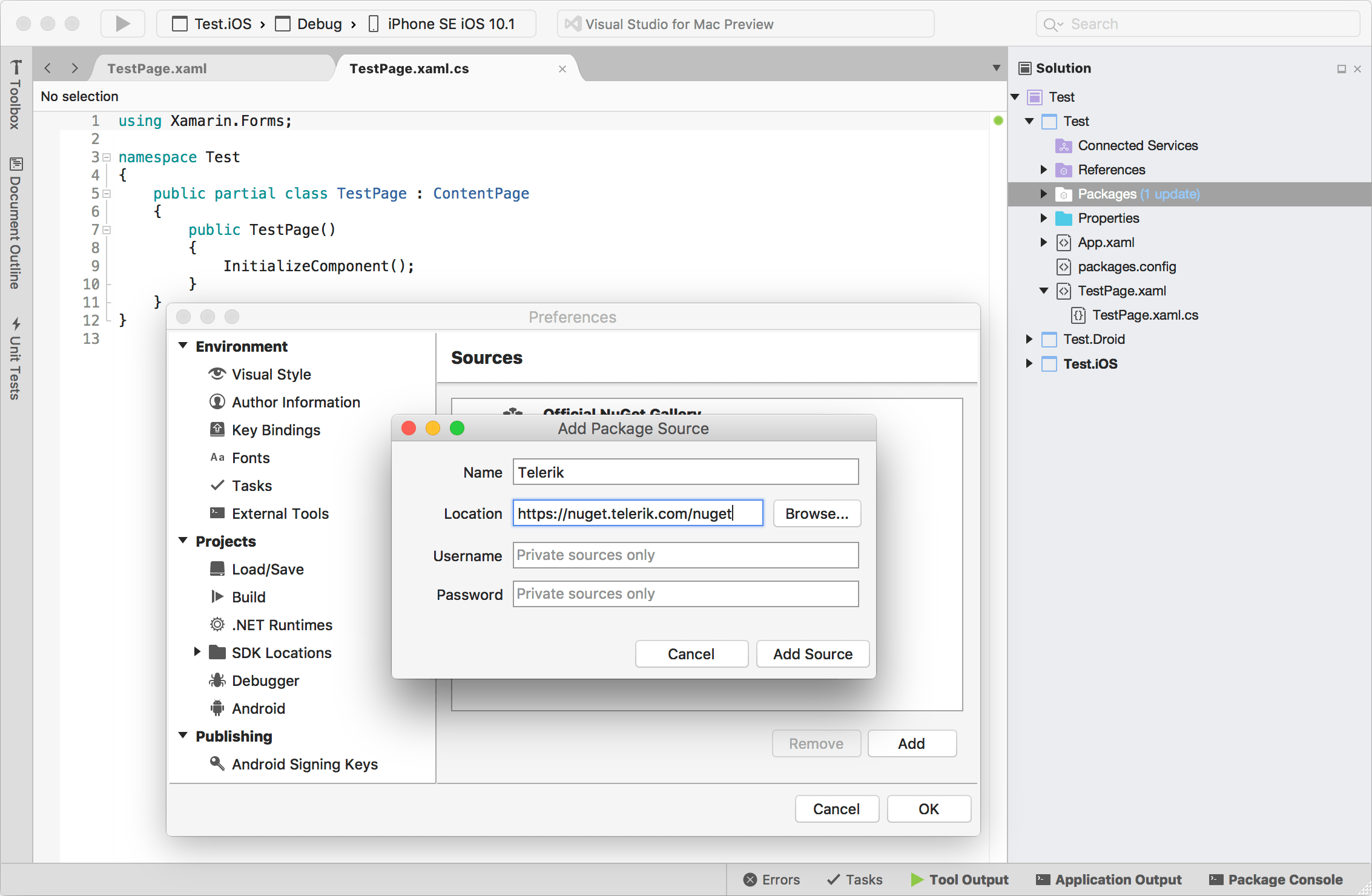 c# forms in visual studio for mac