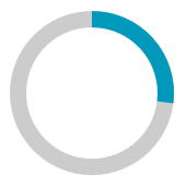 CircularProgressBarGettingStarted shows a gray circle with 27% of it changed to blue