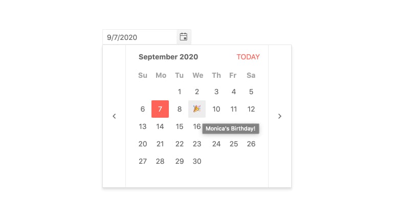 Angular Calendar Component | Kendo UI for Angular