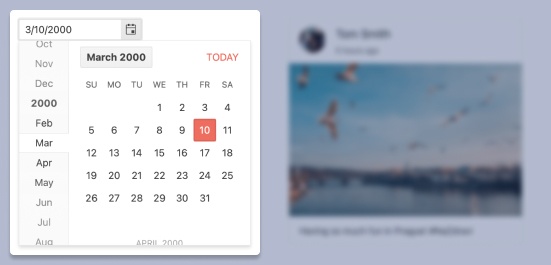 jQuery-header-DatePicker