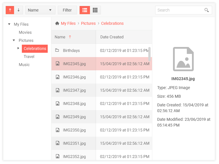 file-manager-sorting