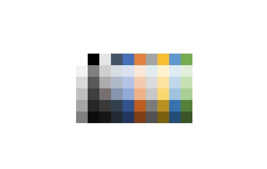 Ordinary color palette. Can be used to switch colors in an app