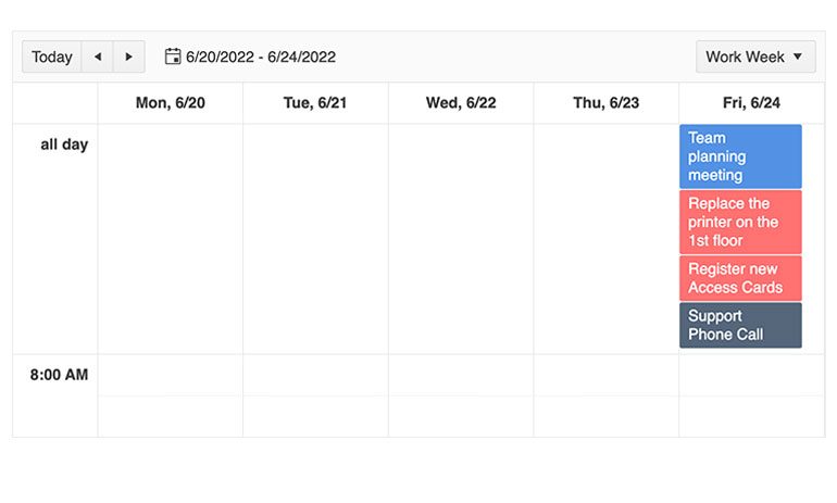 KendoReact Scheduler Component - Auto Item Height