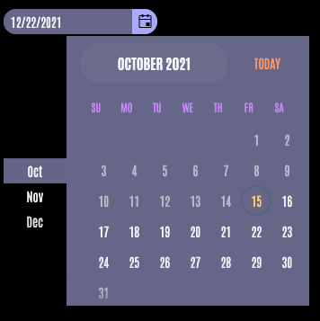 React DatePicker in Schedule Shore Leave app with min and max dates