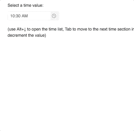 003-timepicker Time picker