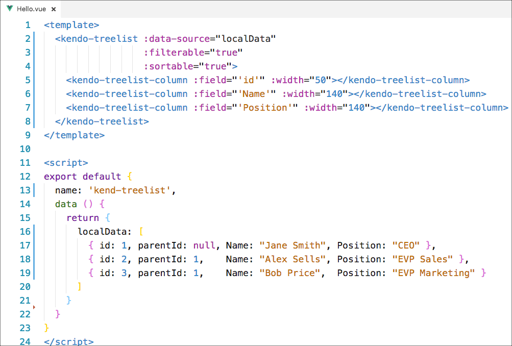 007-vue-treelist Treelist
