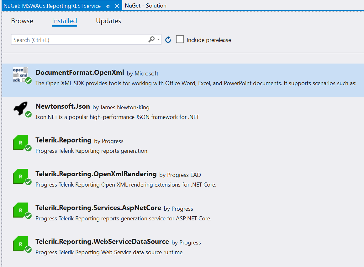 Figure 02 - Add NuGet Packages