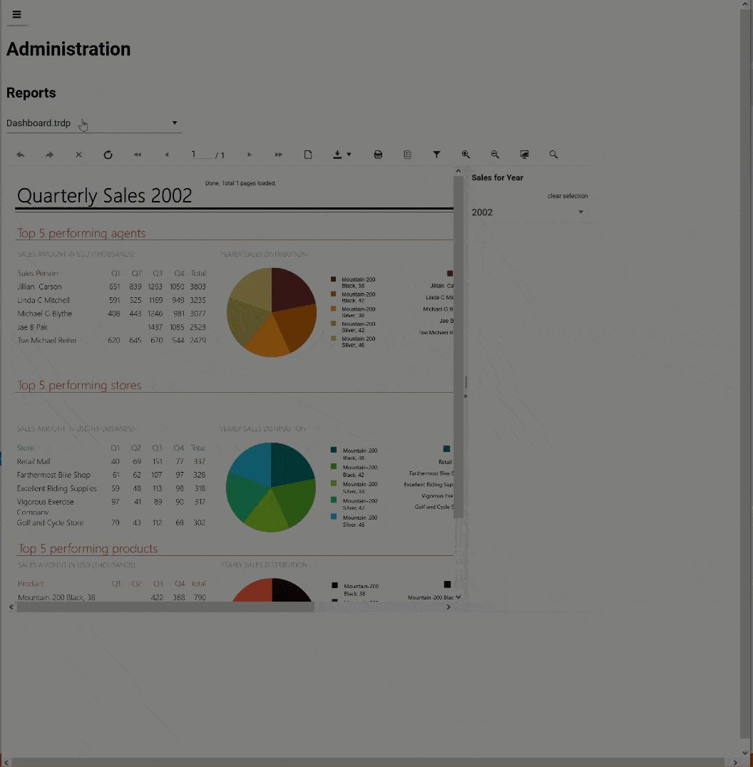 Figure 08 - Blazor Report Viewer Animation