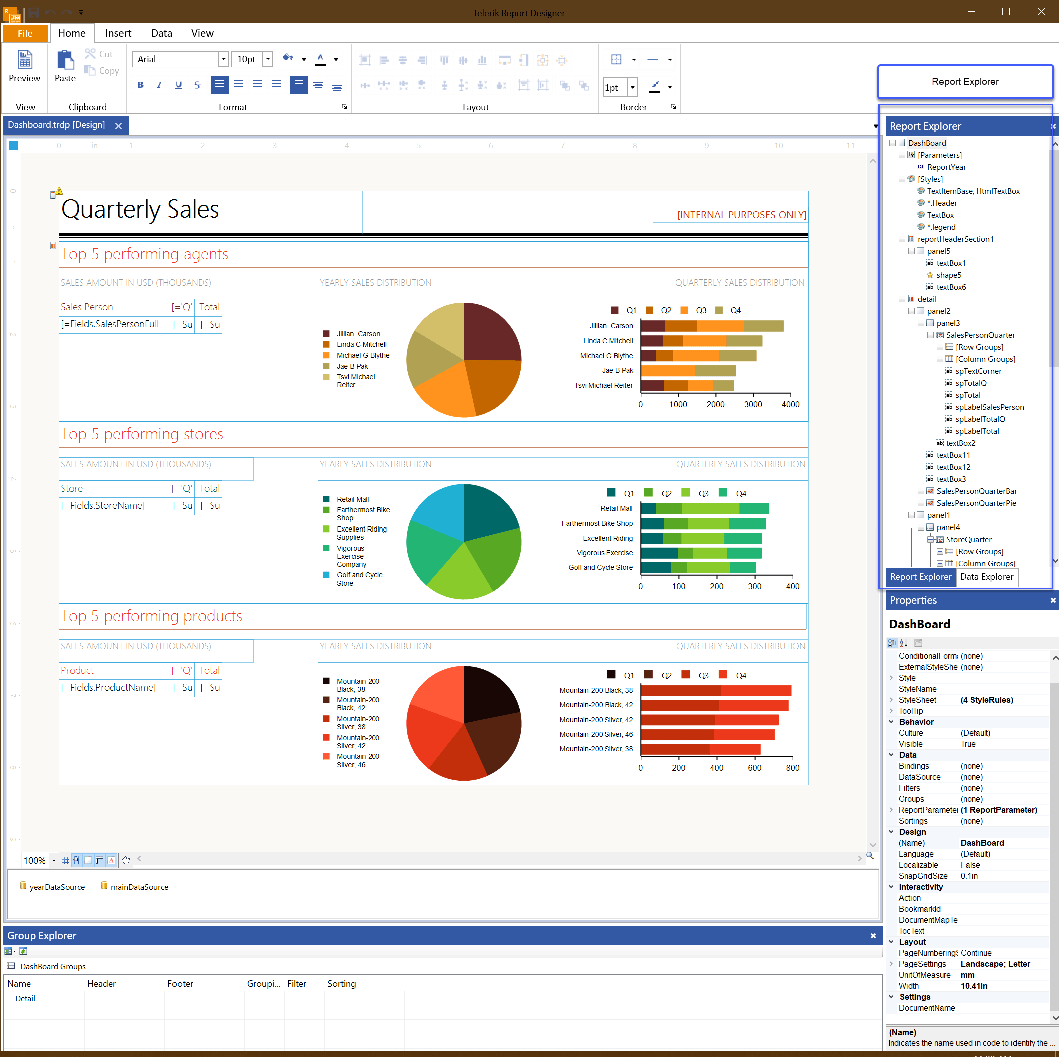 The Standalone Report Explorer UI